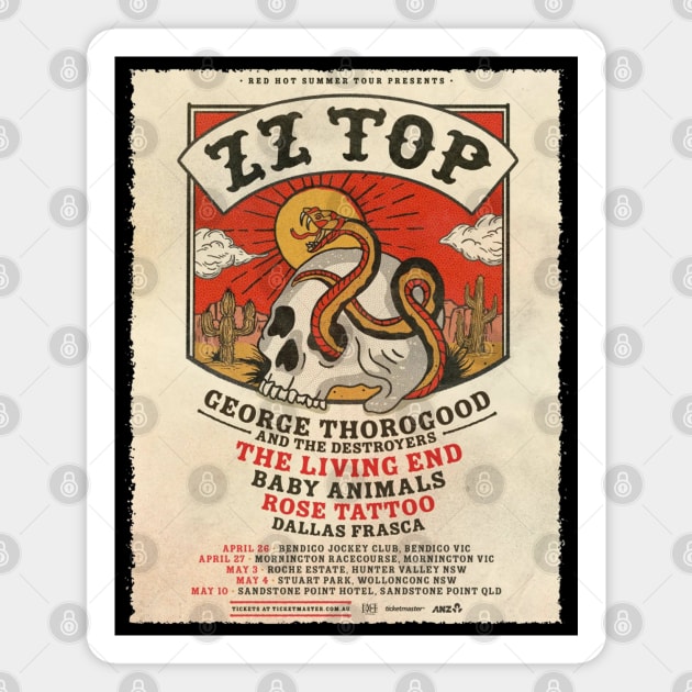 Red Hot Summer Tour Magnet by Timeless Chaos